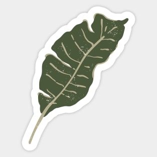 Palm leaf sticker Sticker